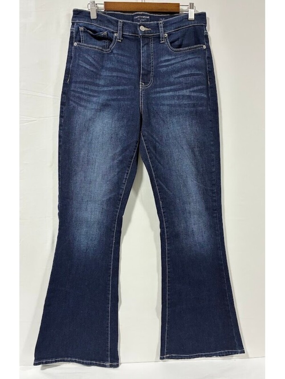 Lucky Brand Women's High Rise Flare Stevie Jeans Dark Wash Size 12 / 31